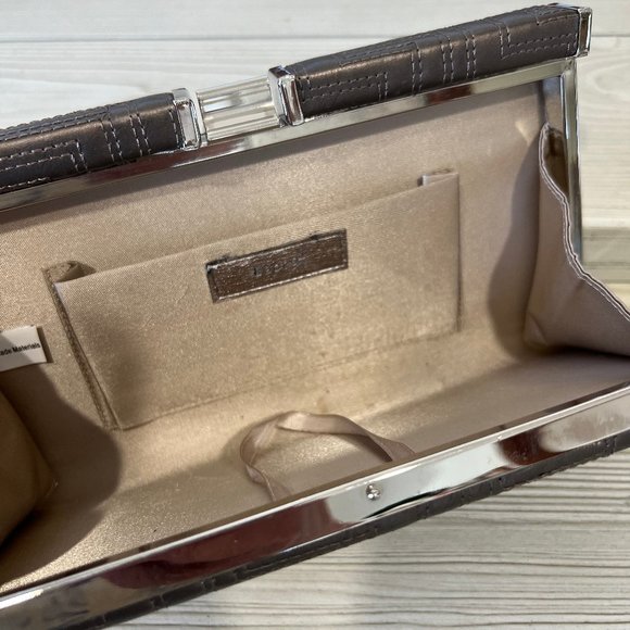 Apt. 9 Metallic Taupe Hard Case Clutch - Picture 4 of 4